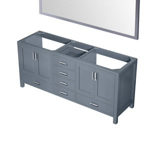 English Elm Dark Grey Double Bath Vanity Set With 72" Width, 28" Mirror & Ample Storage For Modern Spaces B2731S00519