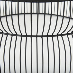 Homeroots 30" Stylish Black And Clear Glass Coffee Table With Iron Frame - Modern Round Design For Any Space   596409