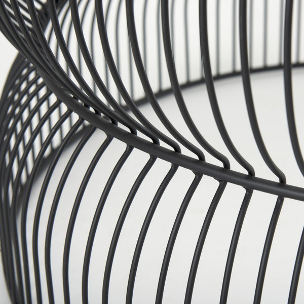 Homeroots 30" Stylish Black And Clear Glass Coffee Table With Iron Frame - Modern Round Design For Any Space   596409