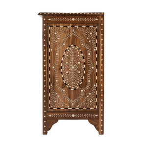 Butler Specialty Butler Rashmi 40" W Rectangular Accent Chest - Elegant Teak & Bone Inlay, 4 Drawers For Chic Décor Brown Teak Wood,Bone 5964338-butler