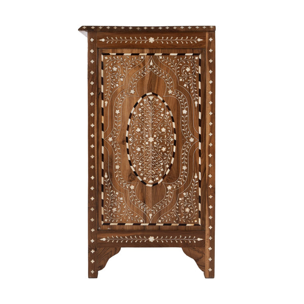 Butler Specialty Butler Rashmi 40" W Rectangular Accent Chest - Elegant Teak & Bone Inlay, 4 Drawers For Chic Décor Brown Teak Wood,Bone 5964338-butler