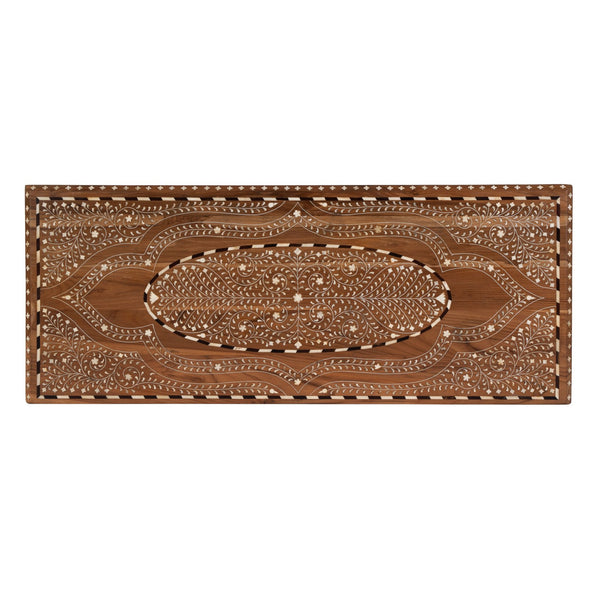 Butler Specialty Butler Rashmi 40" W Rectangular Accent Chest - Elegant Teak & Bone Inlay, 4 Drawers For Chic Décor Brown Teak Wood,Bone 5964338-butler