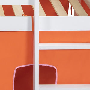 HomeRoots Blue Canopy Twin Loft Bed – Stylish Space-Saving Design for Kids with Under-Bed Play & Storage Area 596453
