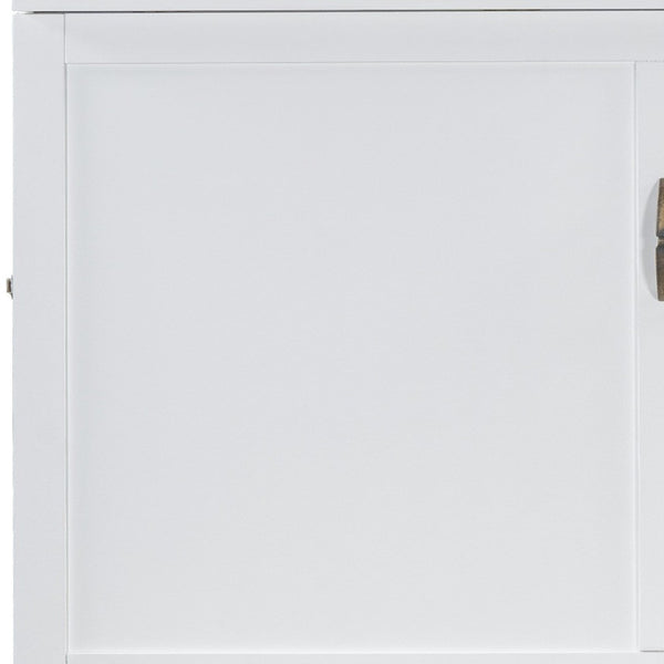 HomeRoots White Wood Full Murphy Bed with USB Port – Stylish, Space-Saving Solution for Modern Living Spaces 596484