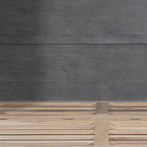 HomeRoots Gray Wood Full Murphy Bed with USB Port - Stylish Space-Saving Cabinet Design for Modern Living Spaces 596485