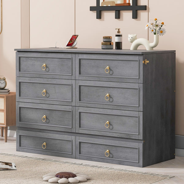 HomeRoots Gray Wood Queen Murphy Bed – Space-Saving Design, Stylish Cabinet, Perfect for Small Rooms & Studios 596487
