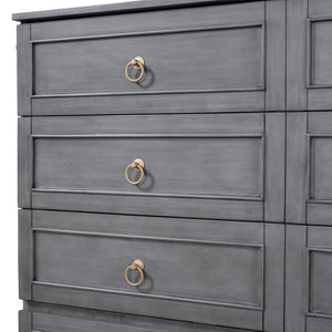 HomeRoots Gray Wood Queen Murphy Bed – Space-Saving Design, Stylish Cabinet, Perfect for Small Rooms & Studios 596487