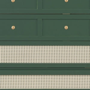 HomeRoots Green Wood Queen Murphy Bed - Stylish Space-Saving Design with Durable Construction for Modern Homes 596493