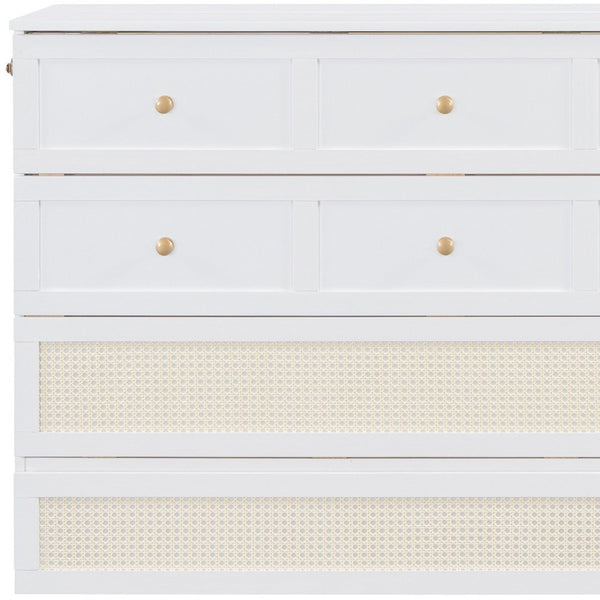 HomeRoots White Wood Queen Murphy Bed - Space-Saving Elegance for Small Rooms, Studios & Guest Spaces 596494
