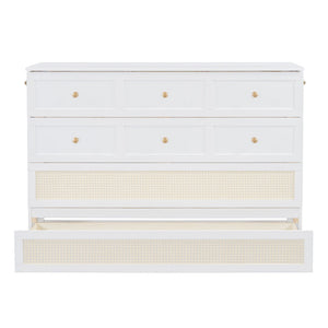 HomeRoots White Wood Queen Murphy Bed - Space-Saving Elegance for Small Rooms, Studios & Guest Spaces 596494