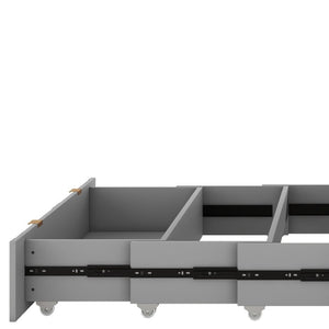HomeRoots Gray Wood Queen Murphy Bed with Integrated USB – Space-Saving Design for Stylish Modern Living 596499