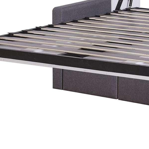 HomeRoots White Wood Full Murphy Bed - Elegant Space-Saving Design, Stylish Cabinet, Perfect for Any Room! 596500