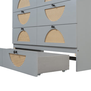 HomeRoots Gray Wood Queen Murphy Bed - Space-Saving Design with USB Ports for Modern Living & Stylish Comfort 596507