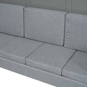 HomeRoots Gray Wood Queen Murphy Bed - Elegant Space-Saving Solution for Compact Rooms, Durable & Stylish Design 596512