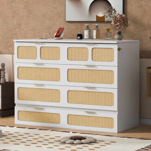 HomeRoots White Wood Full Murphy Bed - Space-Saving Design for Guest Rooms, Stylish Cabinet Storage, Durable Comfort 596514