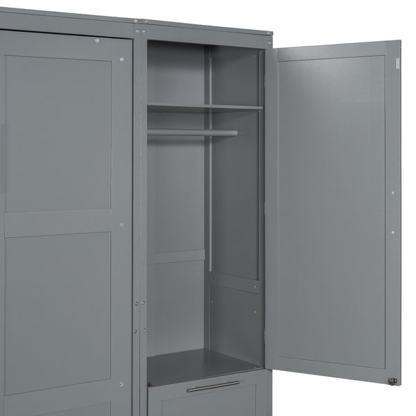 HomeRoots Gray Wood Queen Murphy Bed: Space-Saving, Stylish, and Versatile Solution for Modern Living Spaces 596519