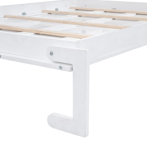 HomeRoots White Wood Queen Murphy Bed - Elegant Space-Saving Design for Stylish Multi-Functional Living Areas 596524