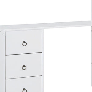 HomeRoots White Wood Murphy Bed with USB Port - Space-Saving Queen Design for Stylish Guest Rooms & Studios 596528