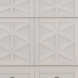 HomeRoots White Wood Full Murphy Bed - Stylish Space-Saving Solution for Small Rooms & Guest Accommodations 596565