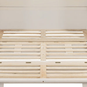 HomeRoots White Wood Full Murphy Bed with USB Port - Space-Saving Elegance for Modern Guest Rooms & Studios 596569