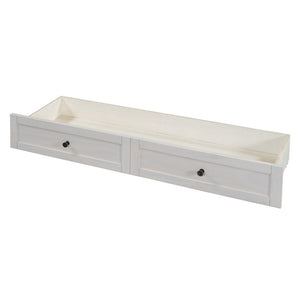 HomeRoots White Wood Queen Murphy Bed - Stylish Space-Saving Cabinet with USB Port for Modern Living Spaces 596571