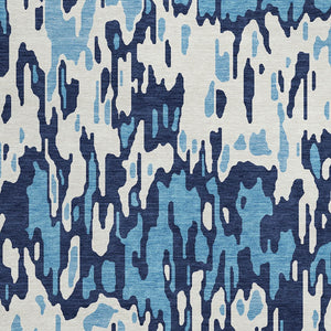 Homeroots 3' Washable Brown Beige And Gray Striped Area Rug For Indoor And Outdoor High Traffic Spaces 8' Round Polyester 596658