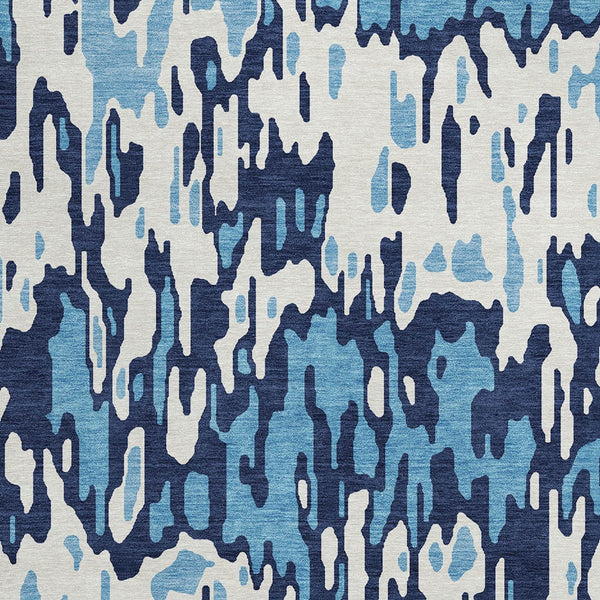 Homeroots 3' Washable Brown Beige And Gray Striped Area Rug For Indoor And Outdoor High Traffic Spaces 8' Round Polyester 596658