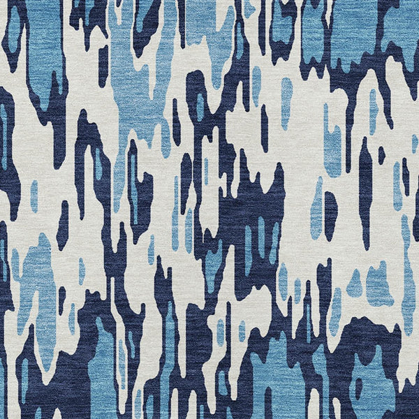 Homeroots 3' Washable Brown Beige And Gray Striped Area Rug For Indoor And Outdoor High Traffic Spaces 9' X 12' Polyester 596660