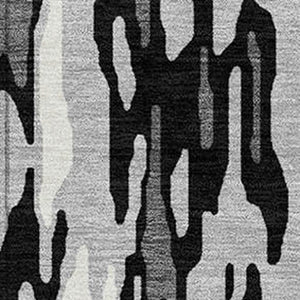 Homeroots 3' Washable Brown Beige And Gray Striped Area Rug For Indoor And Outdoor High Traffic Spaces 9' X 12' Polyester 596678