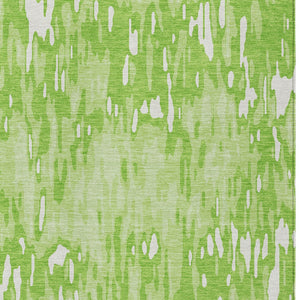 Homeroots 3' Washable Brown Beige And Gray Striped Area Rug For Indoor And Outdoor High Traffic Spaces 5' X 8' Polyester 596687