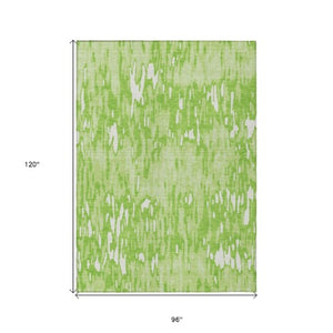 Homeroots 3' Washable Brown Beige And Gray Striped Area Rug For Indoor And Outdoor High Traffic Spaces 8' X 10' Polyester 596689