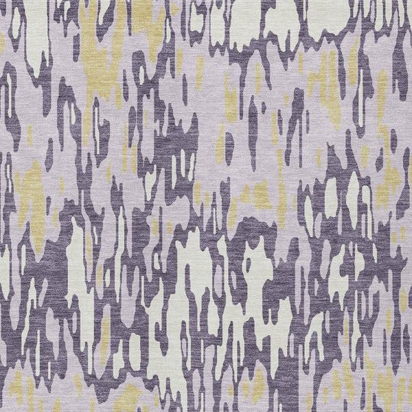 Homeroots 3' Washable Brown Beige And Gray Striped Area Rug For Indoor And Outdoor High Traffic Spaces 9' X 12' Polyester 596696