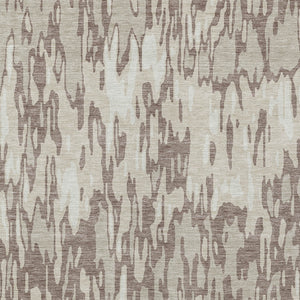 Homeroots 3' Washable Brown Beige And Gray Striped Area Rug For Indoor And Outdoor High Traffic Spaces 5' X 8' Polyester 596699