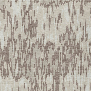 Homeroots 3' Washable Brown Beige And Gray Striped Area Rug For Indoor And Outdoor High Traffic Spaces 9' X 12' Polyester 596702