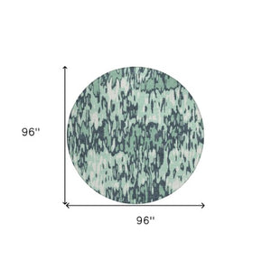 Homeroots 3' Washable Brown Beige And Gray Striped Area Rug For Indoor And Outdoor High Traffic Spaces 8' Round Polyester 596706