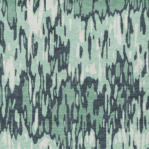 Homeroots 3' Washable Brown Beige And Gray Striped Area Rug For Indoor And Outdoor High Traffic Spaces 8' X 10' Polyester 596707