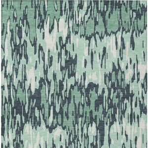 Homeroots 3' Washable Brown Beige And Gray Striped Area Rug For Indoor And Outdoor High Traffic Spaces 10' X 14' Polyester 596709