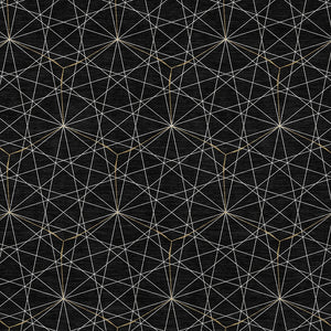 Homeroots 3' Black And Ivory Geometric Washable Area Rug - Perfect For Indoor And Outdoor Spaces, Durable Design 8' X 10' Polyester 596719