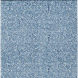 Homeroots 3' Black And Ivory Geometric Washable Area Rug - Perfect For Indoor And Outdoor Spaces, Durable Design 10' X 14' Polyester 596727