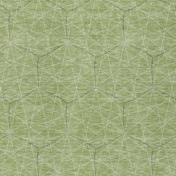 Homeroots 3' Black And Ivory Geometric Washable Area Rug - Perfect For Indoor And Outdoor Spaces, Durable Design 5' X 8' Polyester 596729