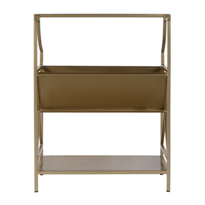 Butler Specialty Butler 2-tier Iron Bookshelf With Gold Finish - Elegant V-shaped Design For Stylish Storage Solutions Gold Iron 5967330-butler