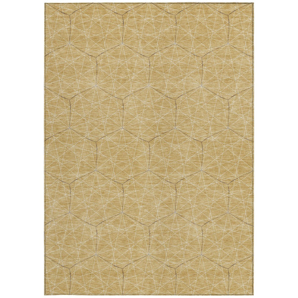 Homeroots 3' Black And Ivory Geometric Washable Area Rug - Perfect For Indoor And Outdoor Spaces, Durable Design 3' X 5' Polyester 596734