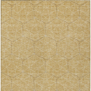 Homeroots 3' Black And Ivory Geometric Washable Area Rug - Perfect For Indoor And Outdoor Spaces, Durable Design 3' X 5' Polyester 596734