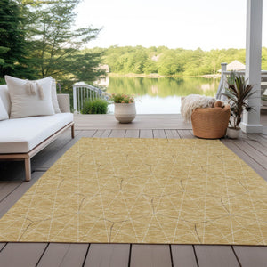 Homeroots 3' Black And Ivory Geometric Washable Area Rug - Perfect For Indoor And Outdoor Spaces, Durable Design 5' X 8' Polyester 596735