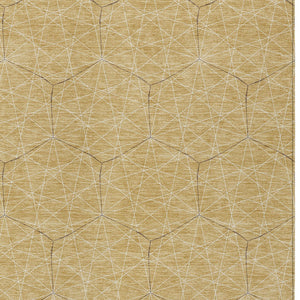 Homeroots 3' Black And Ivory Geometric Washable Area Rug - Perfect For Indoor And Outdoor Spaces, Durable Design 9' X 12' Polyester 596738