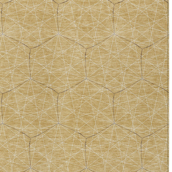 Homeroots 3' Black And Ivory Geometric Washable Area Rug - Perfect For Indoor And Outdoor Spaces, Durable Design 9' X 12' Polyester 596738