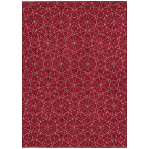 Homeroots 3' Black And Ivory Geometric Washable Area Rug - Perfect For Indoor And Outdoor Spaces, Durable Design 3' X 5' Polyester 596758