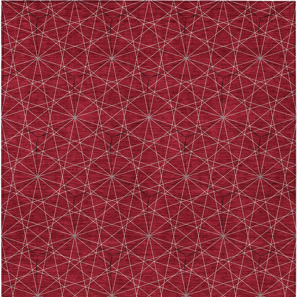 Homeroots 3' Black And Ivory Geometric Washable Area Rug - Perfect For Indoor And Outdoor Spaces, Durable Design 3' X 5' Polyester 596758