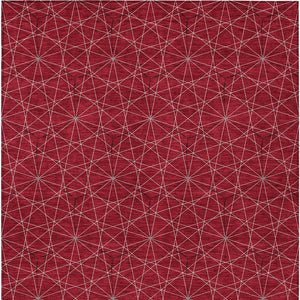 Homeroots 3' Black And Ivory Geometric Washable Area Rug - Perfect For Indoor And Outdoor Spaces, Durable Design 5' X 8' Polyester 596759