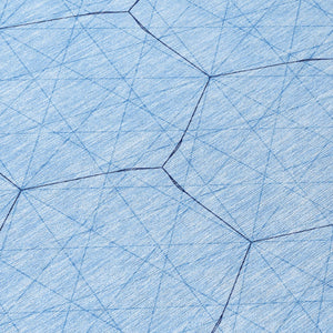 Homeroots 3' Black And Ivory Geometric Washable Area Rug - Perfect For Indoor And Outdoor Spaces, Durable Design 8' Round Polyester 596766